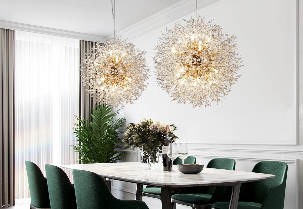 flush crystal chandelier